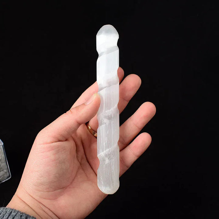 Selenite Wand Crystal Point Tower
