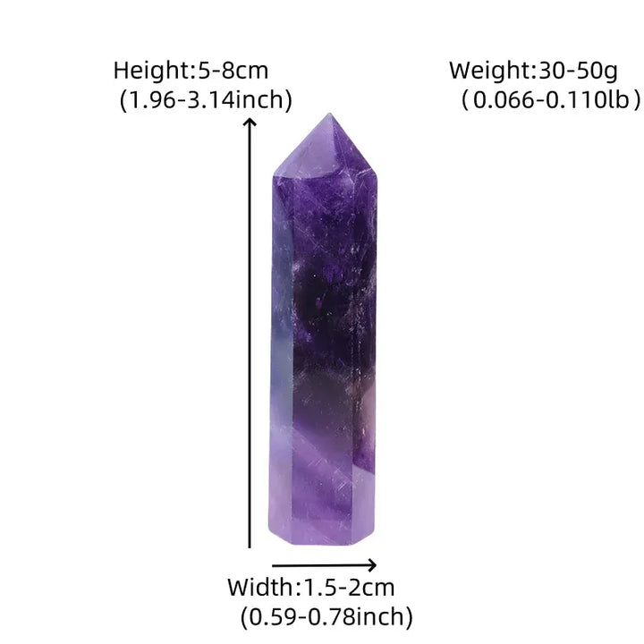Amethyst Crystal Point Tower Crystal + Quartz