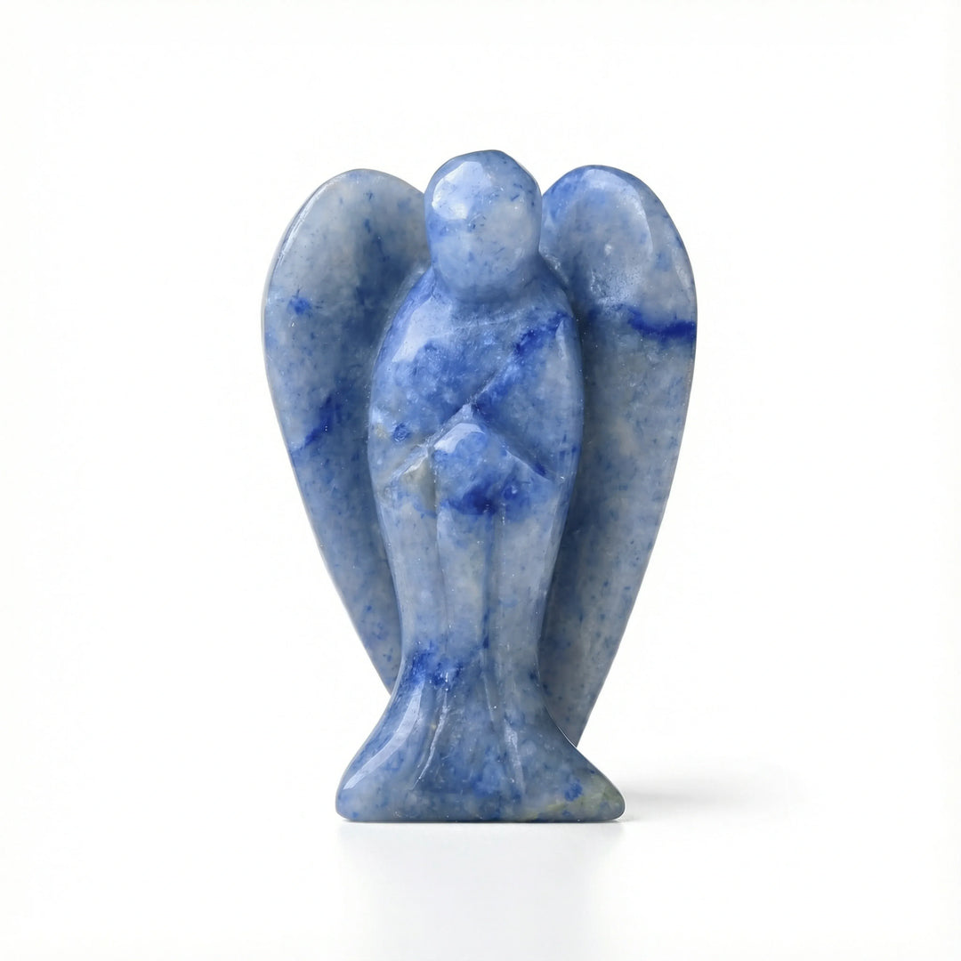 Blue Aventurine Guardian Angel Crystal + Quartz