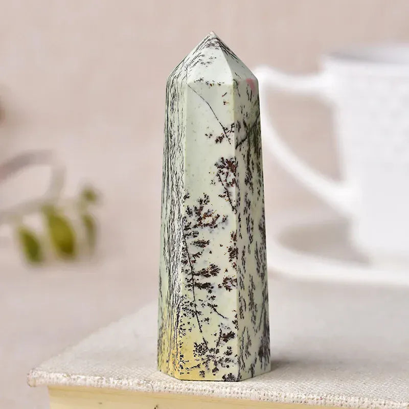 Brews jade Crystal Point Tower Brews jade / 50-60mm Crystal + Quartz