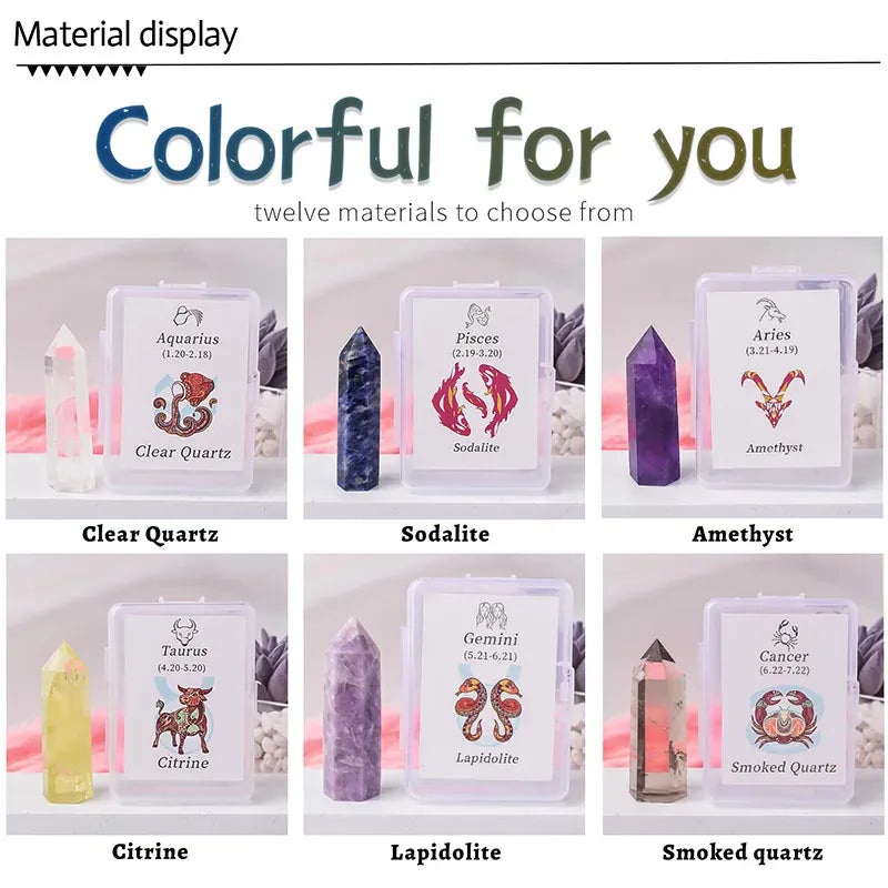 Cancer Smoky Quartz Crystal Point Tower Cancer Smoky Quartz / 1Pc Crystal + Quartz