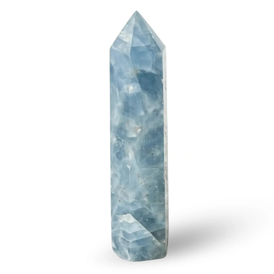Celestine Crystal Point Tower Crystal Tower Points Celestine / 40-50mm Crystal + Quartz