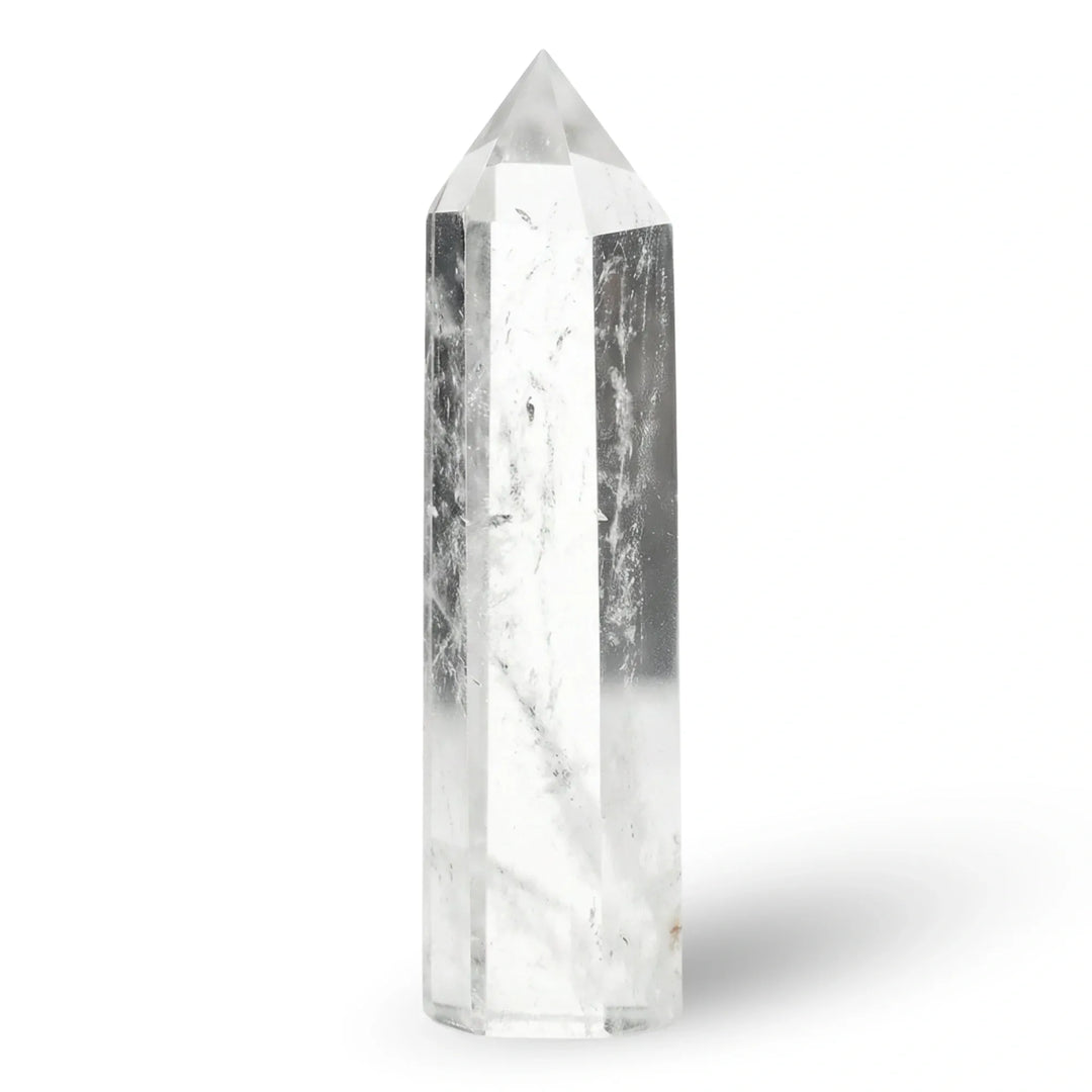 Clear Quartz Crystal Point Tower Crystal Tower Points Clear Quartz / 50-60mm Crystal + Quartz
