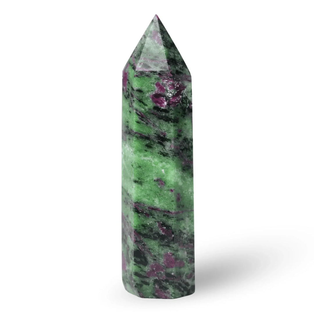 Epidote Crystal Point Tower Crystal Tower Points 60-70mm Crystal + Quartz