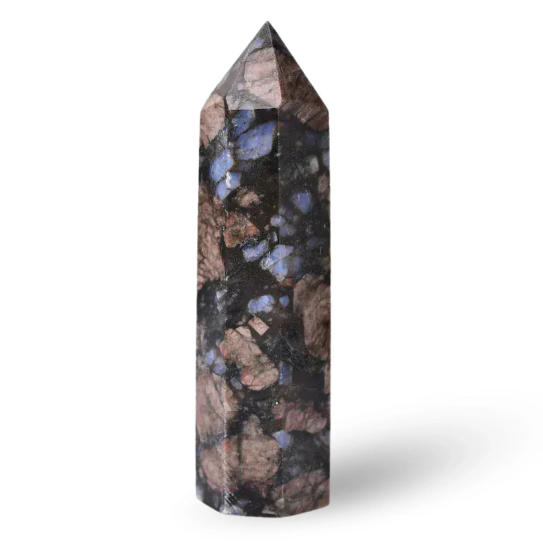 Glaucophane Crystal Point Tower Crystal Tower Points Crystal + Quartz