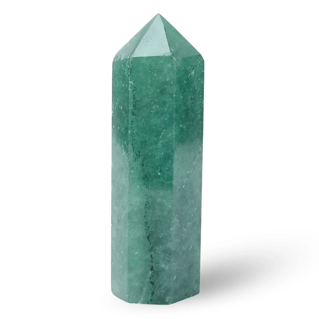 Green Strawberry Crystal Point Tower Crystal Tower Points 60-70mm Crystal + Quartz