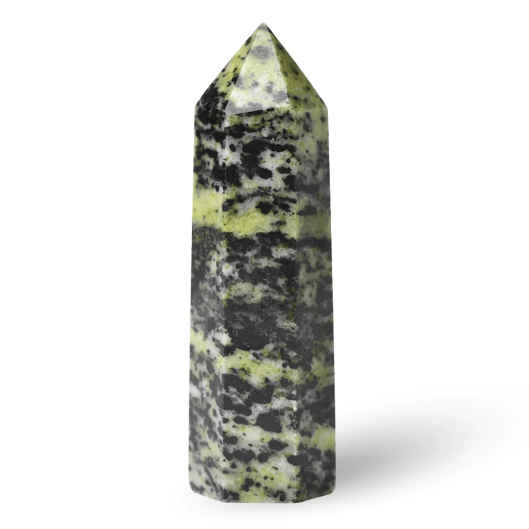 Ink Lines Jade Crystal Point Tower Crystal Tower Points 70-80mm Crystal + Quartz