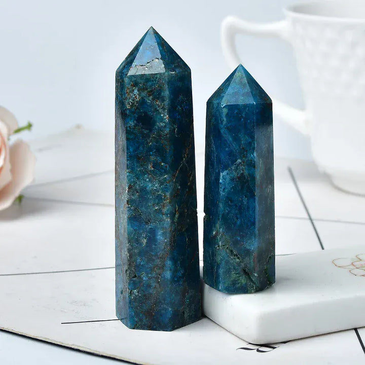 Labradorite Crystal Point Tower Crystal + Quartz