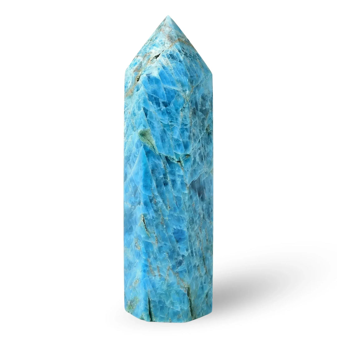 Light Blue Apatite Crystal Point Tower Crystal Tower Points 70-80mm Crystal + Quartz