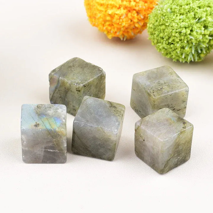 Natural Crystal Polished Rose Quartz Amethyst Obsidian Cube Ore Mineral Specimen Gem Ornaments For Home Decoration DIY Gifts Crystal + Quartz