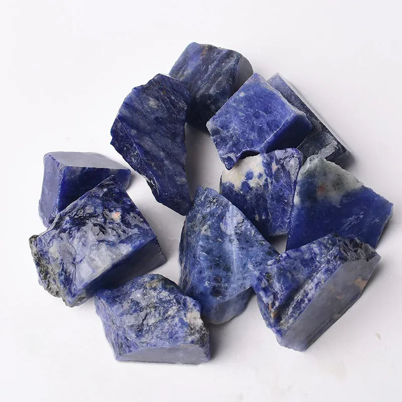 Natural Crystal Stone Irregular Raw Crystals Reiki Healing Stone Quartz Ore Mineral Ornaments Rock Specimen for Children Gifts Blue Aventurine / 90-100g Crystal + Quartz