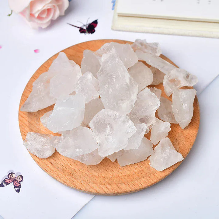 Natural Crystal Stone Irregular Raw Crystals Reiki Healing Stone Quartz Ore Mineral Ornaments Rock Specimen for Children Gifts Caribbean Calcite / 90-100g Crystal + Quartz