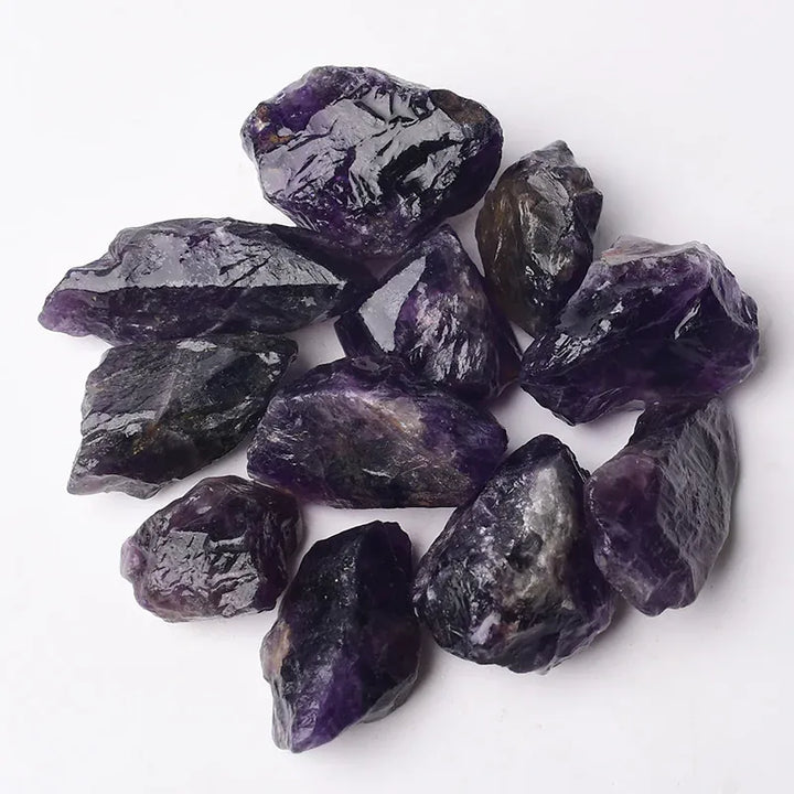 Natural Crystal Stone Irregular Raw Crystals Reiki Healing Stone Quartz Ore Mineral Ornaments Rock Specimen for Children Gifts Clear Quartz / 90-100g Crystal + Quartz