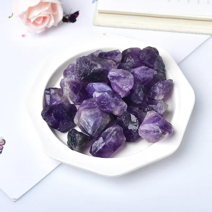 Natural Crystal Stone Irregular Raw Crystals Reiki Healing Stone Quartz Ore Mineral Ornaments Rock Specimen for Children Gifts Smoked quartz / 90-100g Crystal + Quartz