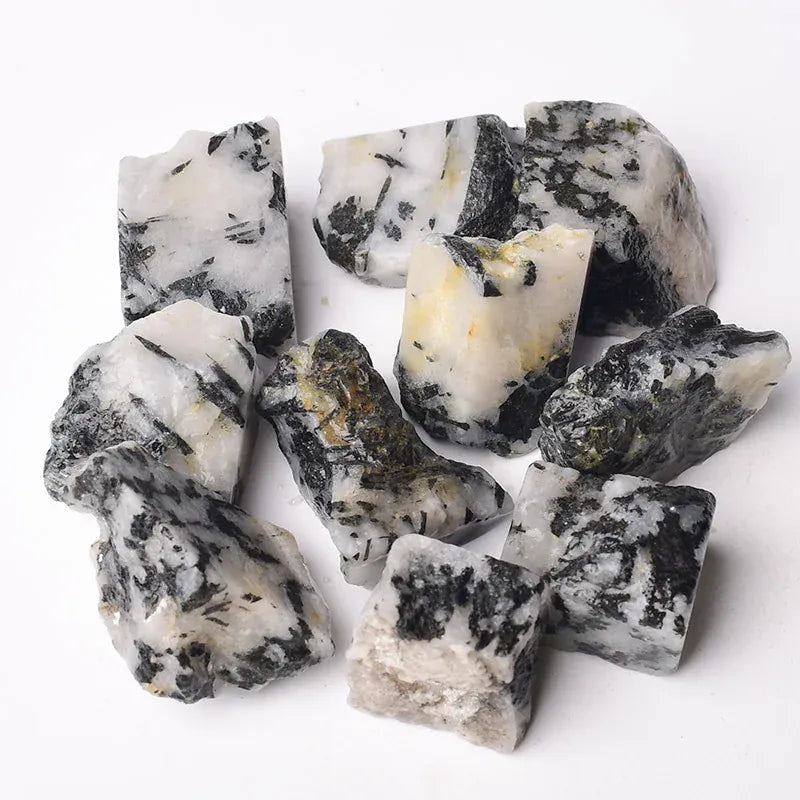 Natural Crystal Stone Irregular Raw Crystals Reiki Healing Stone Quartz Ore Mineral Ornaments Rock Specimen for Children Gifts Strawberry Quartz / 90-100g Crystal + Quartz