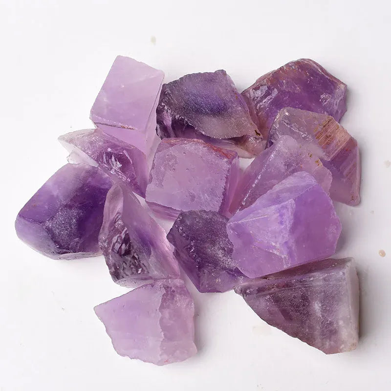 Natural Crystal Stone Irregular Raw Crystals Reiki Healing Stone Quartz Ore Mineral Ornaments Rock Specimen for Children Gifts Strawberry Quartz / 90-100g Crystal + Quartz