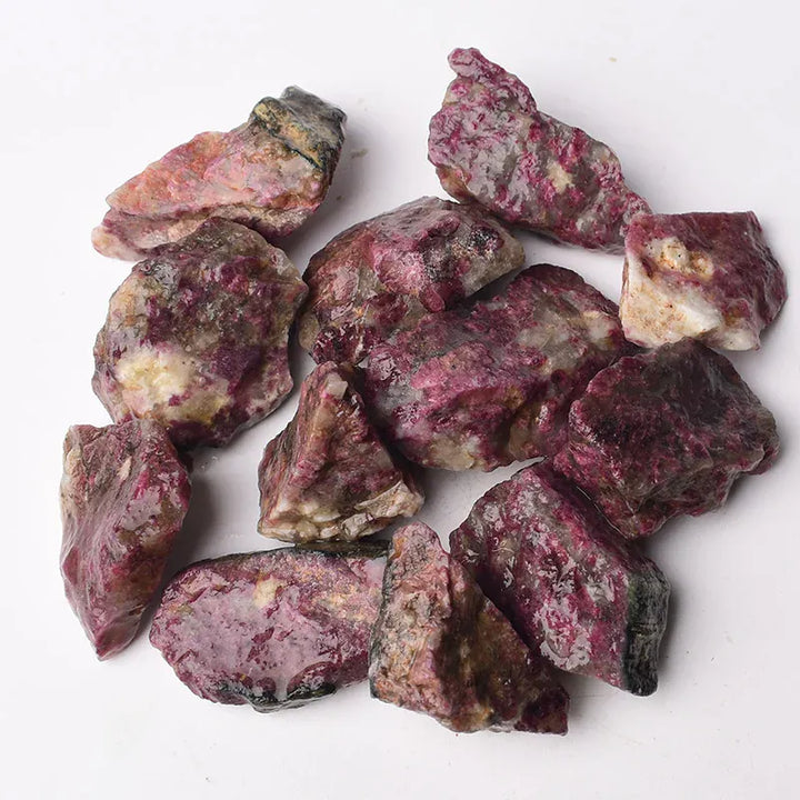 Natural Crystal Stone Irregular Raw Crystals Reiki Healing Stone Quartz Ore Mineral Ornaments Rock Specimen for Children Gifts Unakite / 90-100g Crystal + Quartz