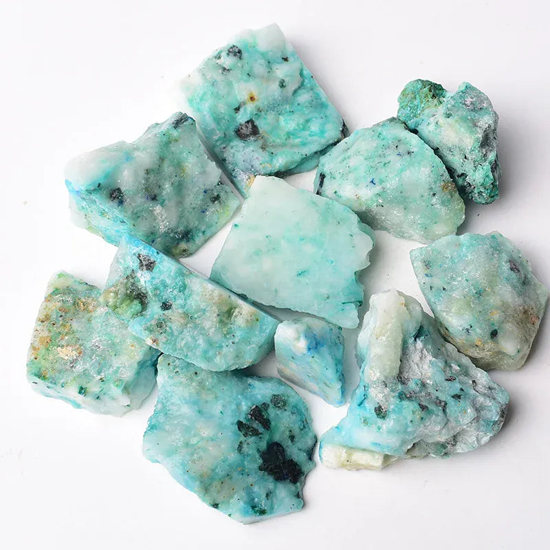 Natural Crystal Stone Irregular Raw Crystals Reiki Healing Stone Quartz Ore Mineral Ornaments Rock Specimen for Children Gifts Yolk stone / 90-100g Crystal + Quartz