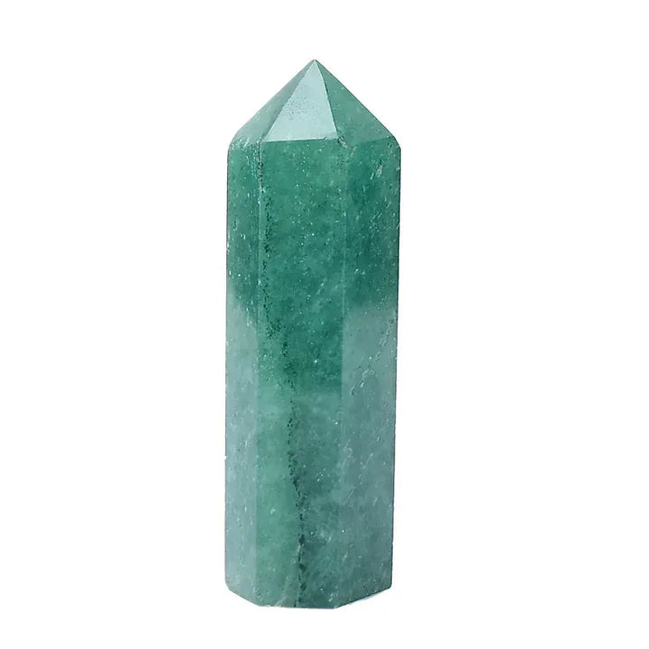 Natural Green Strawberry Crystal Point Healing Stone Hexagonal Prisms 50-80mm Obelisk Wand Treatment Ornaments Stone DIY Gift Green Strawberry / 50-60mm Crystal And Quartz