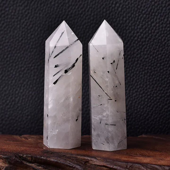 Obsidian Crystal Point Tower Crystal + Quartz