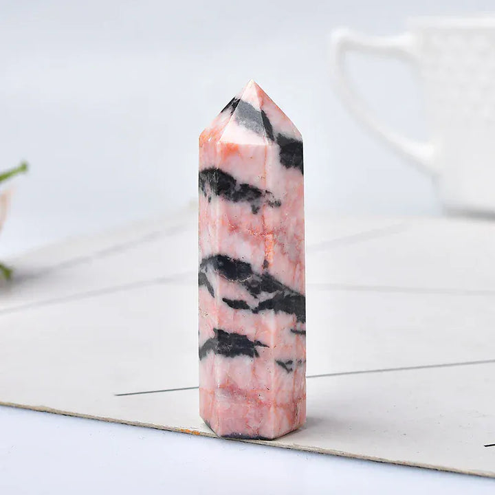 Obsidian Crystal Point Tower Crystal + Quartz