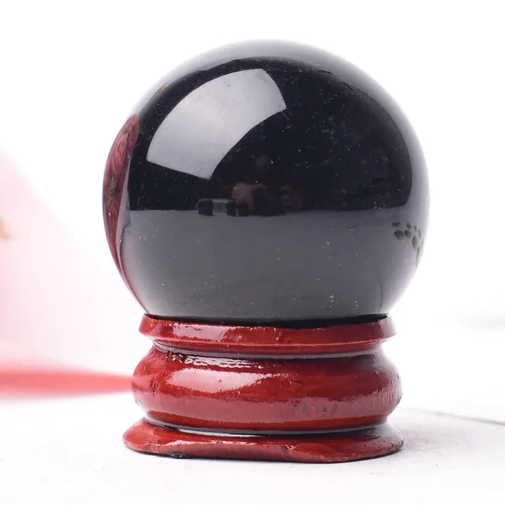 Polishing Natural Stone and Crystal Ball Reiki Healing Stone Home Decor Energy Gemstone Collection Mineral Meditation Ornaments Sodalite / 28-32mm Crystal + Quartz