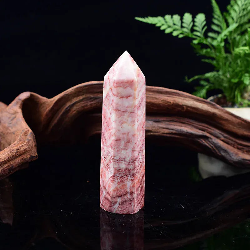 Pork stone Crystal Point Tower Pork stone / 50-60mm Crystal + Quartz