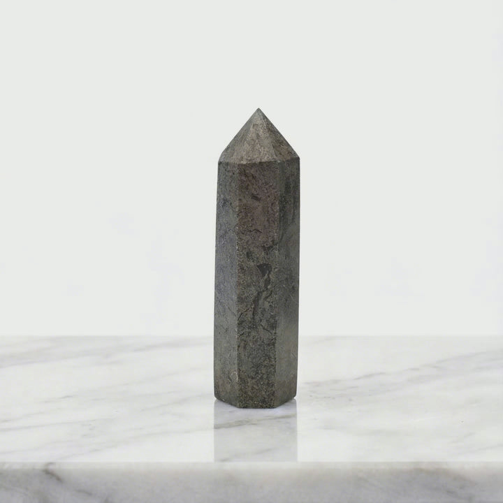 Pyrite Crystal Point Tower