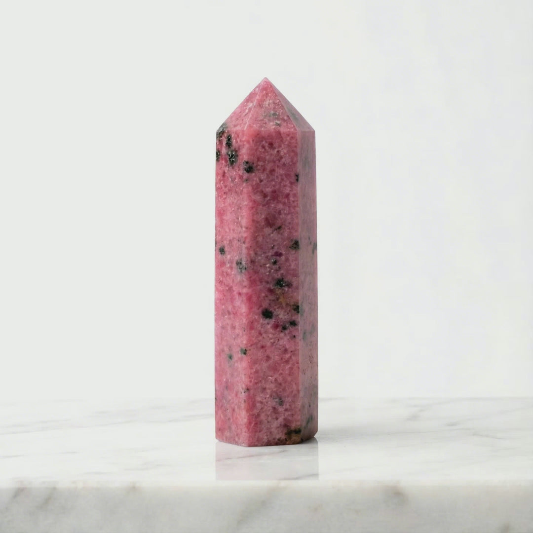 Rhodochrosite Crystal Point Tower