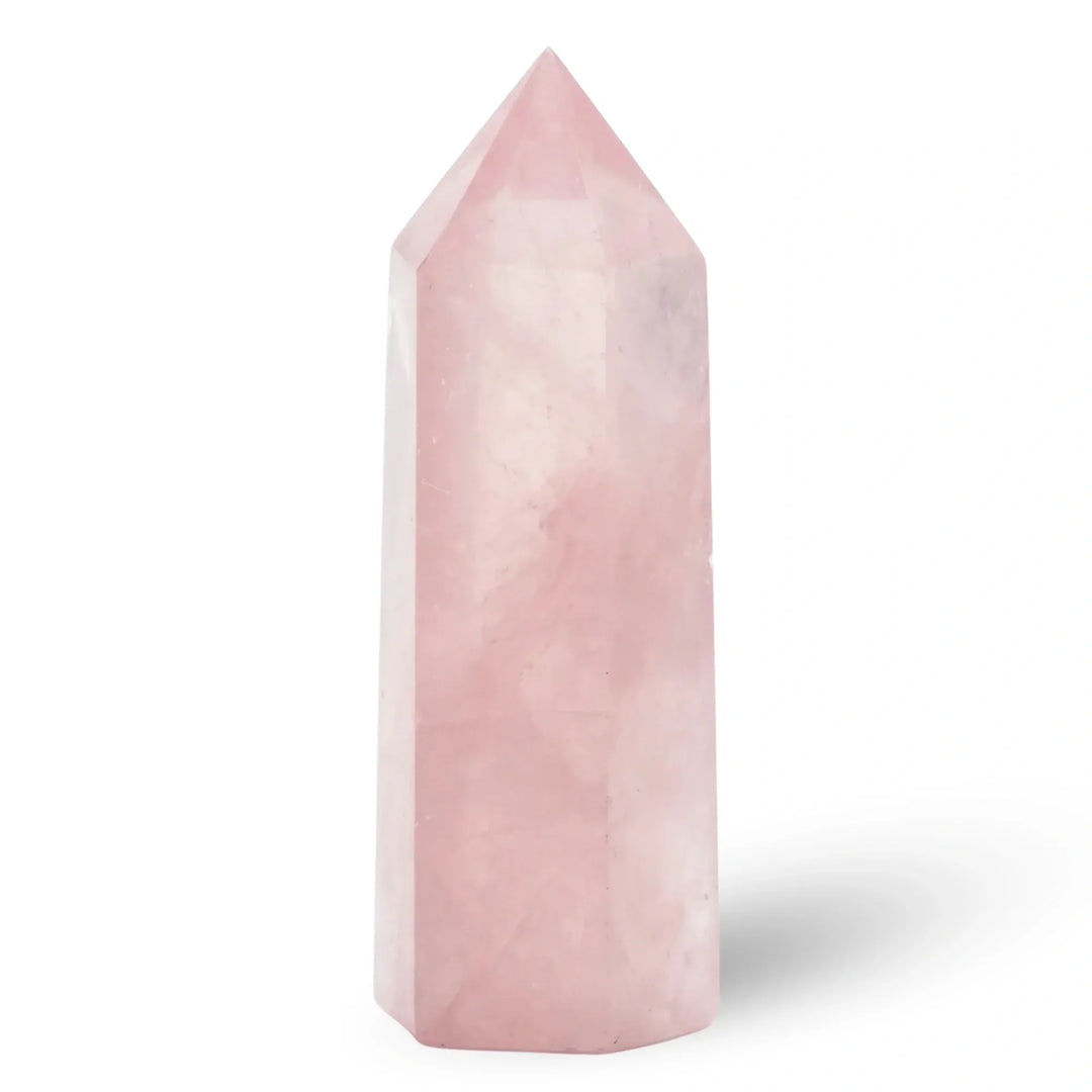 Rose Quartz Crystal Point Tower Crystal Tower Points 50-60mm Crystal + Quartz