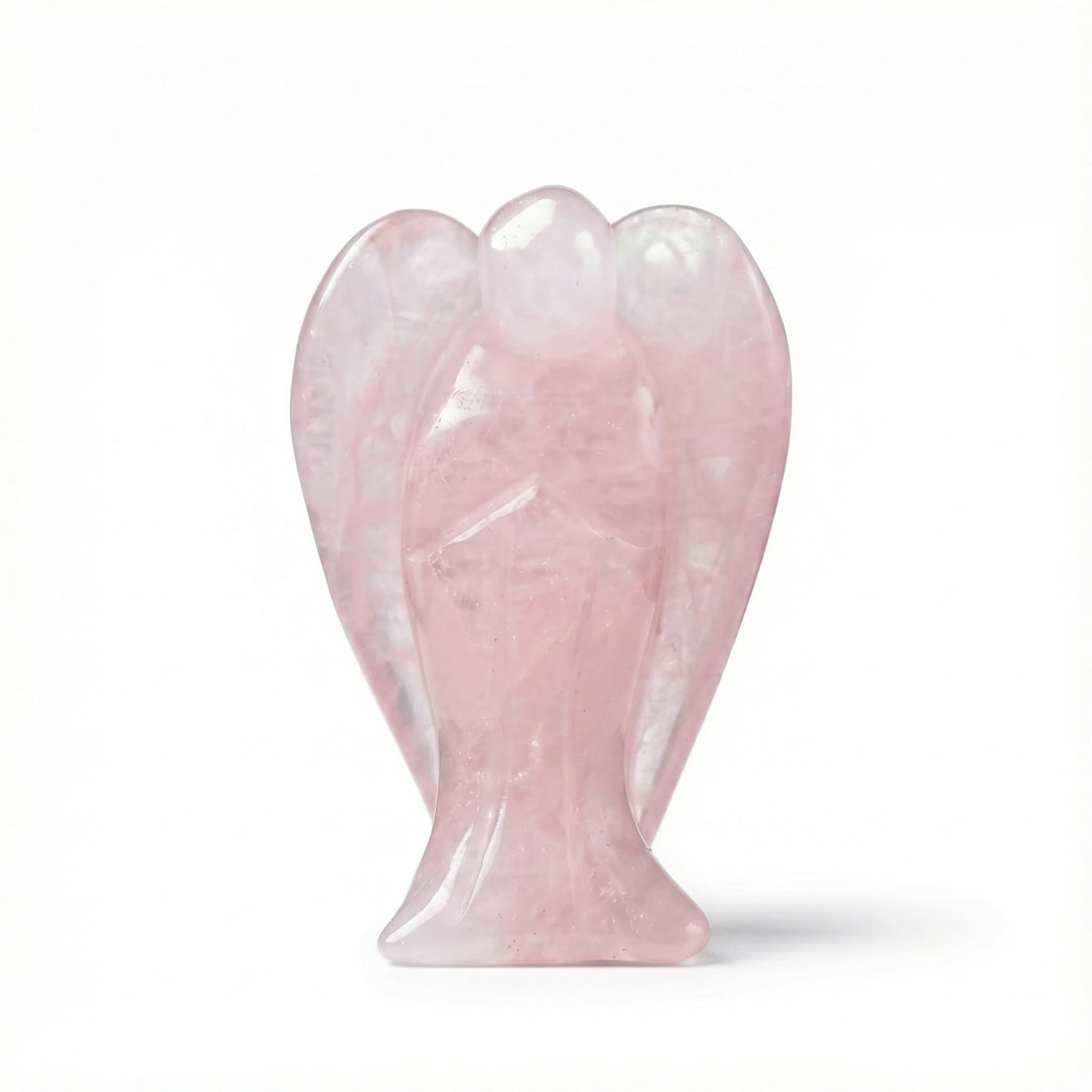 Rose Quartz Guardian Angel Crystal + Quartz