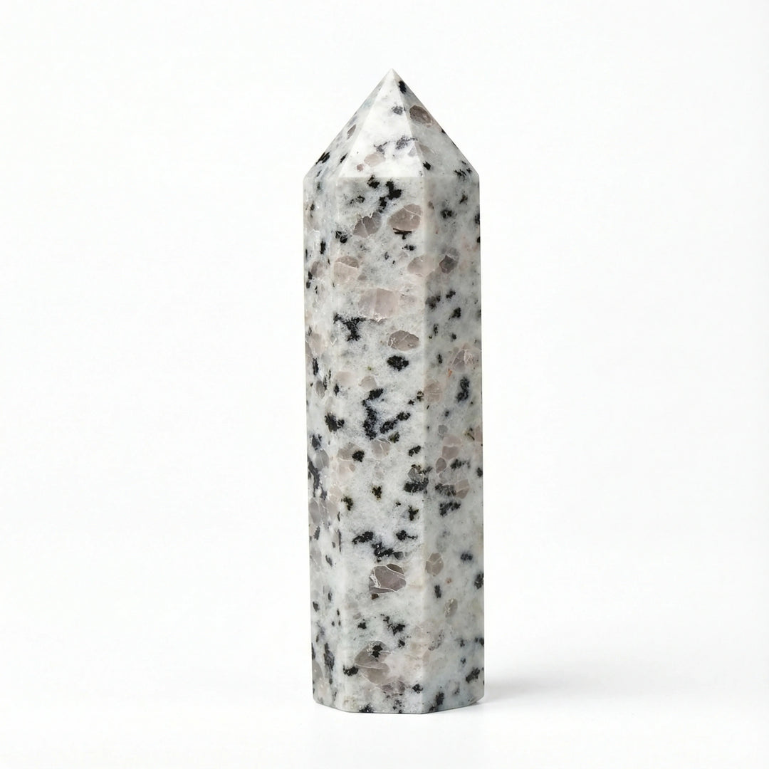 Silver Crystal Point Tower Crystal Tower Points 50-60mm Crystal + Quartz