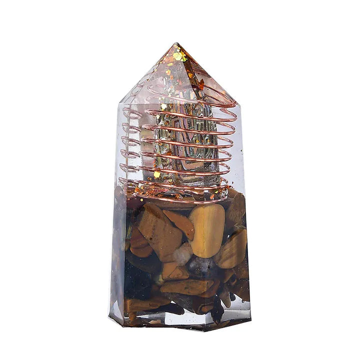 Style 4 Crystal Point Tower Style 4 / 1PC Crystal + Quartz