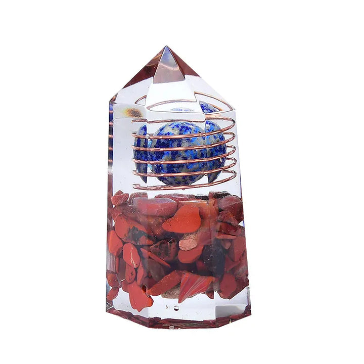 Style 4 Crystal Point Tower Style 4 / 1PC Crystal + Quartz