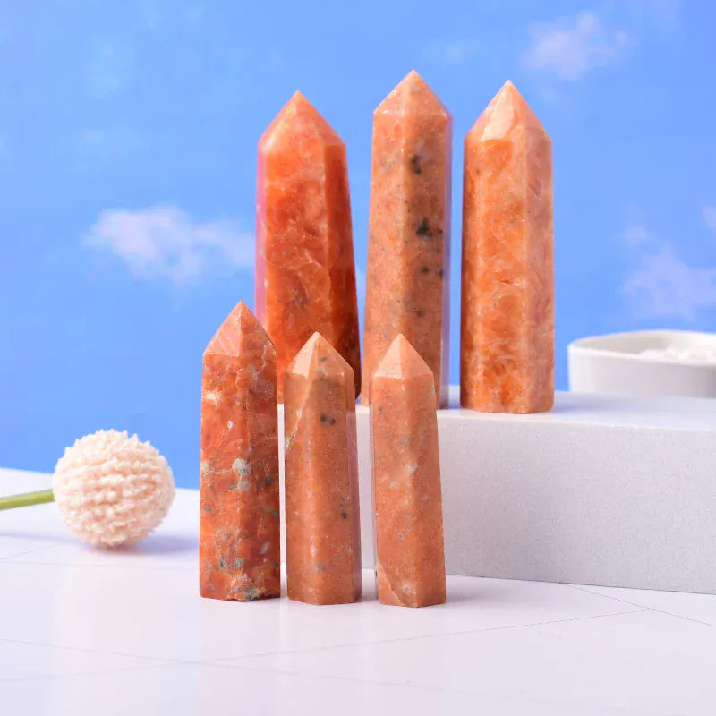 Sunstone Crystal Point Tower Crystal + Quartz