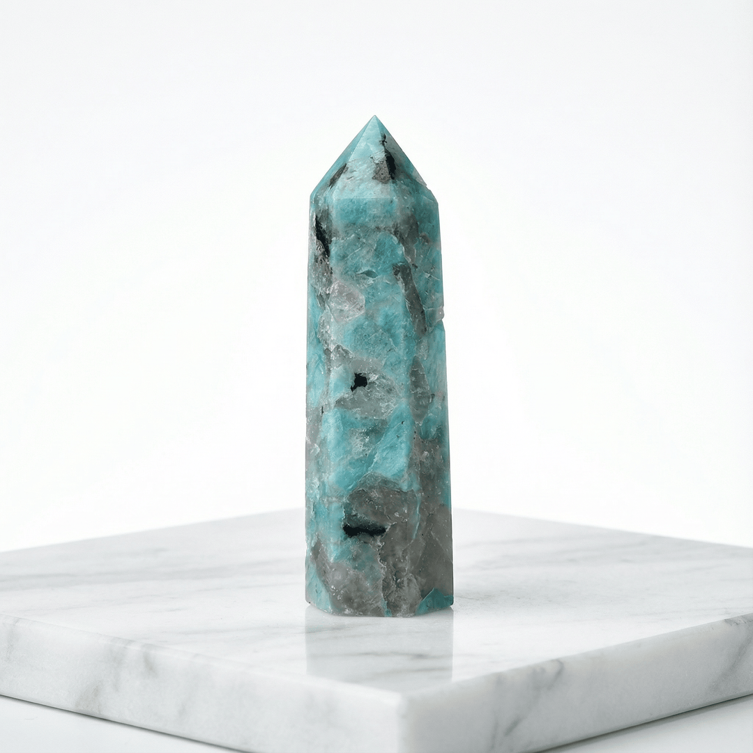 Symbiotic Crystal Crystal Point Tower 50-60mm Crystal + Quartz
