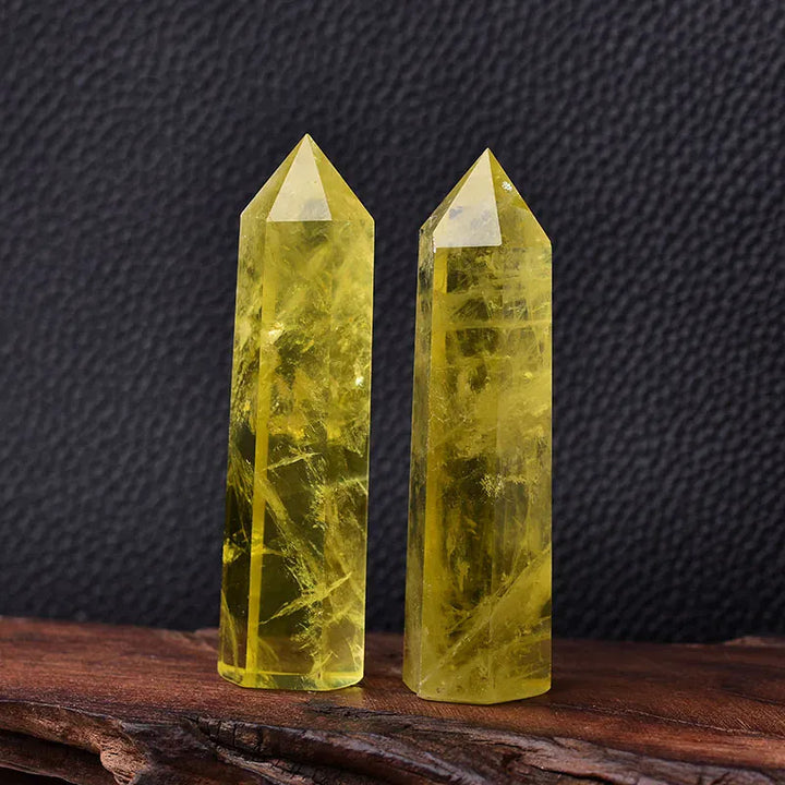 Yellow stone Crystal Point Tower Crystal + Quartz